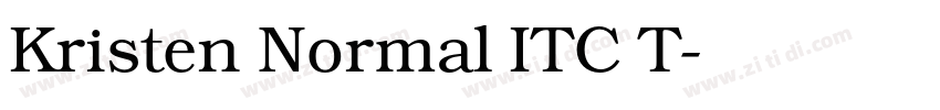 Kristen Normal ITC T字体转换